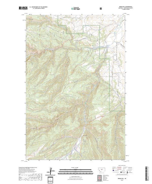Indian Hill, MT — USGS 7.5-minute topo (2024)