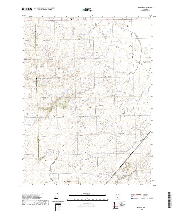 Buckley NW, IL — USGS 7.5-minute topo (2024)