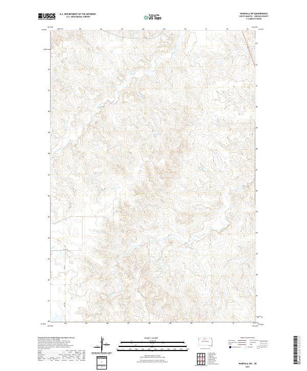 Wakpala SW, SD — USGS 7.5-minute topo (2021)