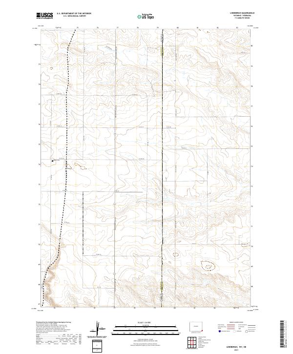Lindbergh, WY-NE — USGS 7.5-minute topo (2021)