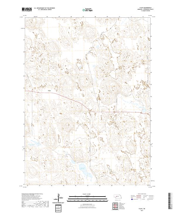 Flats, NE — USGS 7.5-minute topo (2021)