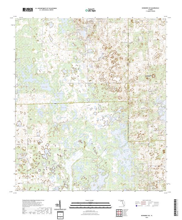 Newberry SW, FL — USGS 7.5-minute topo (2024)
