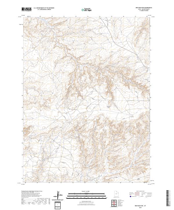 Red Wash NW, UT — USGS 7.5-minute topo (2023)