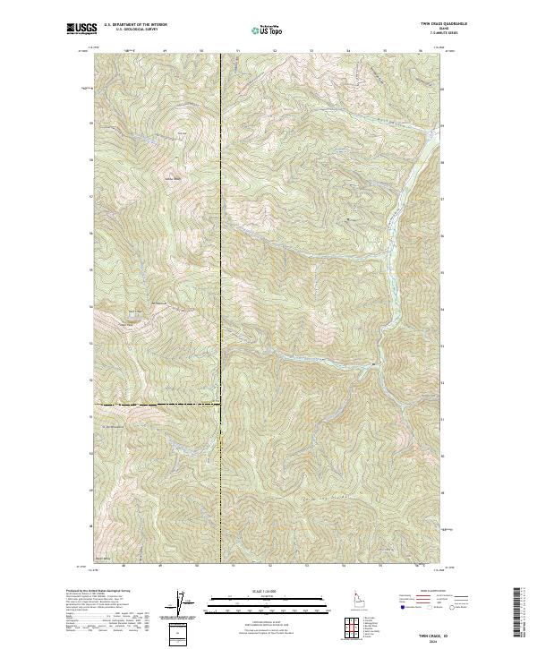 Twin Crags, ID — USGS 7.5-minute topo (2024)