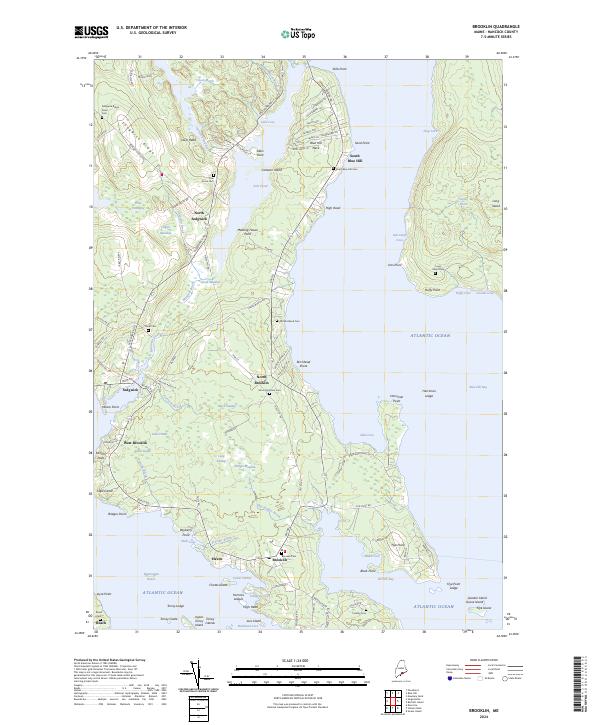 Brooklin, ME — USGS 7.5-minute topo (2024)