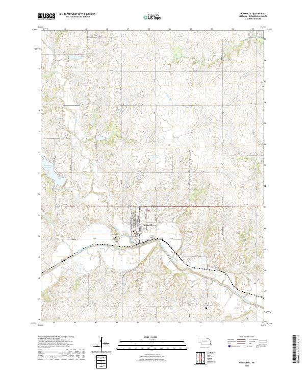 Humboldt, NE — USGS 7.5-minute topo (2021)
