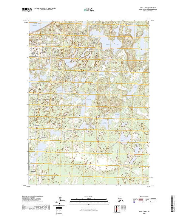 Kenai C-4 NE, AK — USGS 7.5-minute topo (2024)