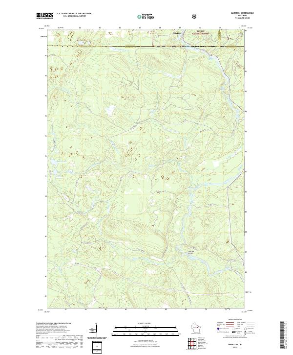 Markton, WI — USGS 7.5-minute topo (2022)