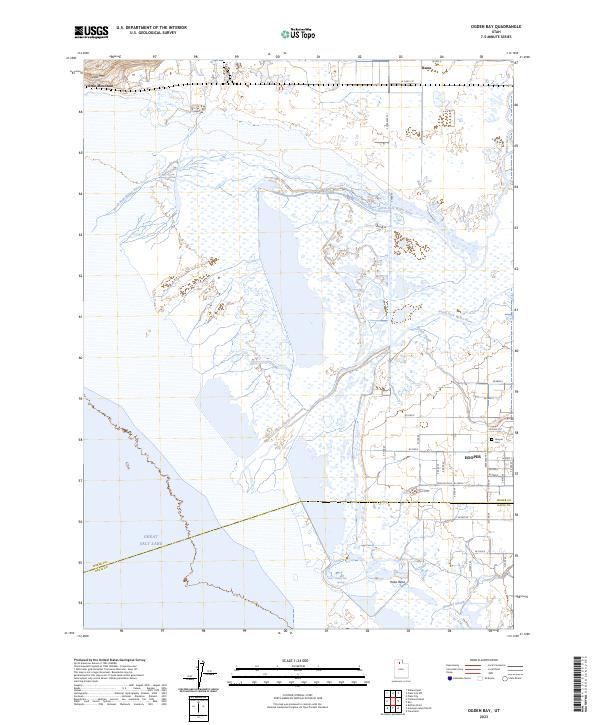 Ogden Bay, UT — USGS 7.5-minute topo (2023)