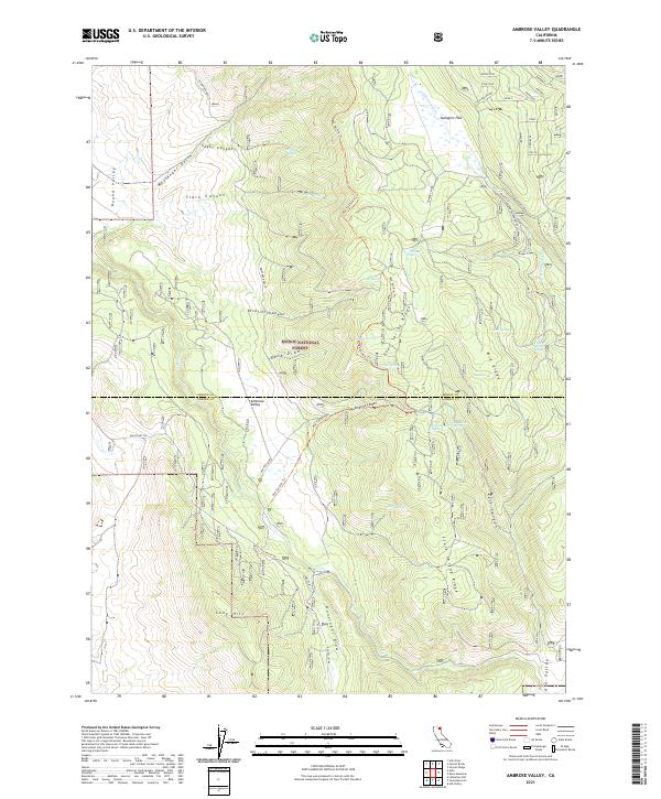 Ambrose Valley, CA — USGS 7.5-minute topo (2021)