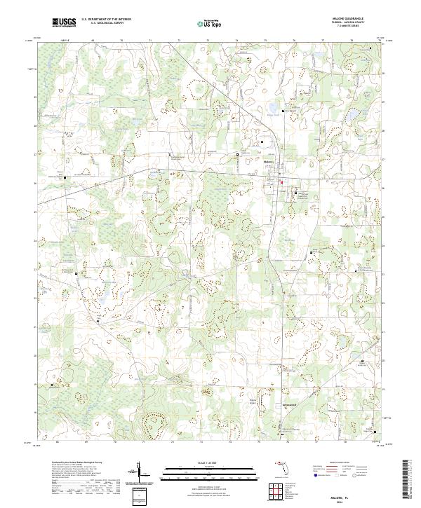 Malone, FL — USGS 7.5-minute topo (2024)