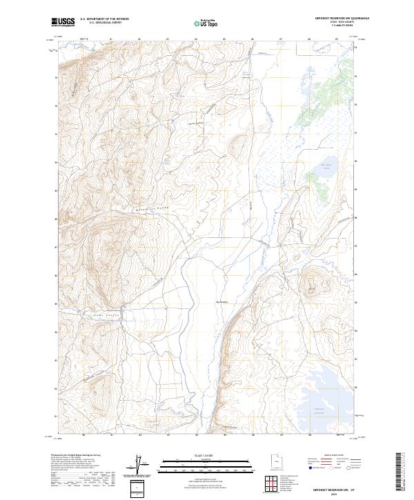 Neponset Reservoir NW, UT — USGS 7.5-minute topo (2023)