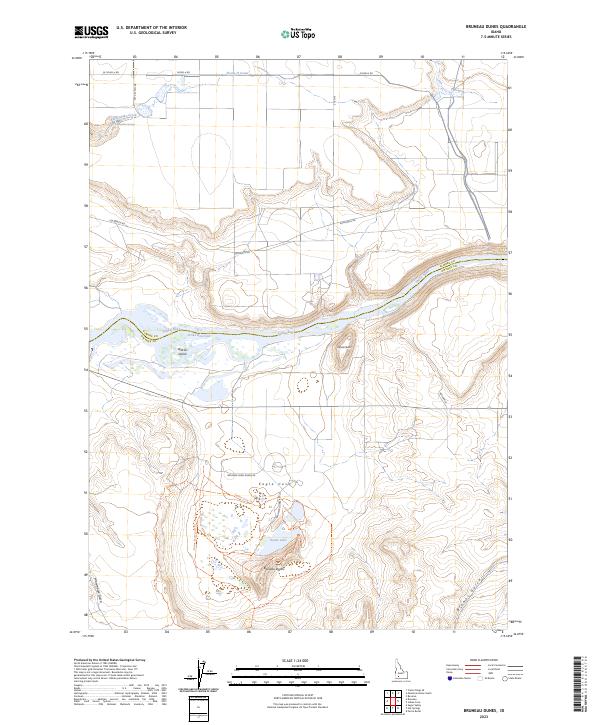 Bruneau Dunes, ID — USGS 7.5-minute topo (2023)