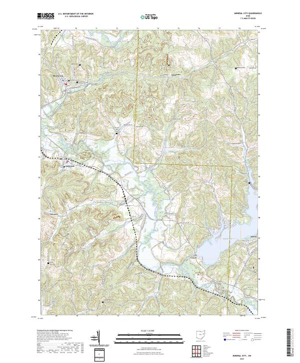 Mineral City, OH — USGS 7.5-minute topo (2023)