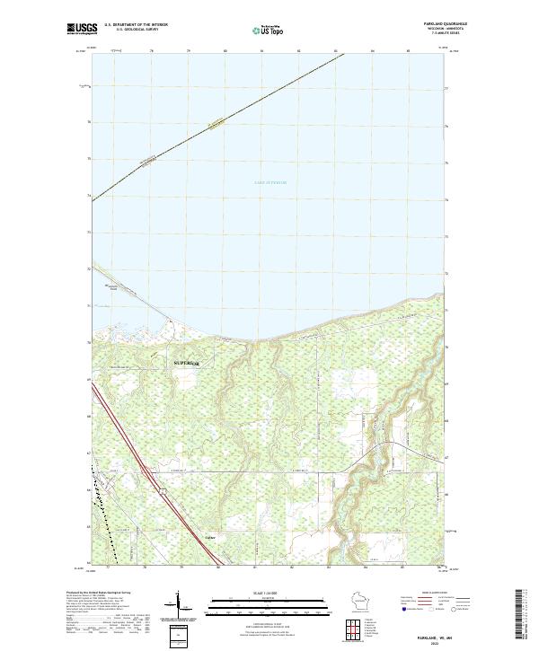Parkland, WI-MN — USGS 7.5-minute topo (2022)