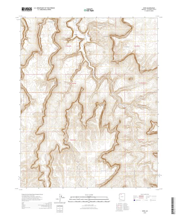 Supai, AZ — USGS 7.5-minute topo (2026)