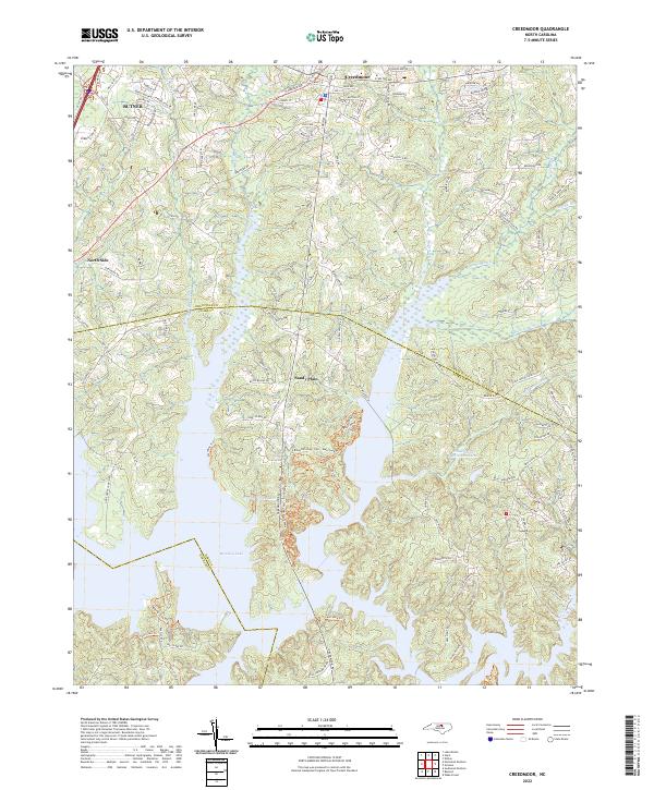 Creedmoor, NC — USGS 7.5-minute topo (2022)
