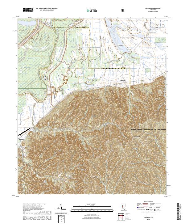 Eldorado, MS — USGS 7.5-minute topo (2024)