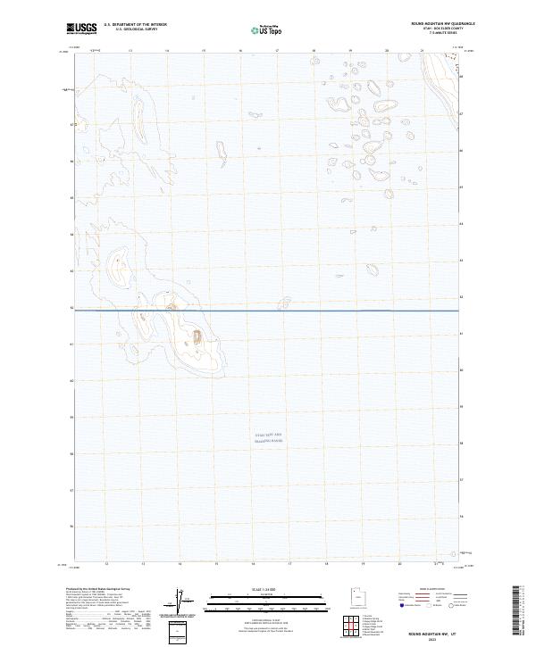 Round Mountain NW, UT — USGS 7.5-minute topo (2023)