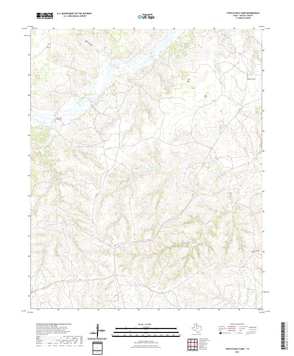 Turtle Hole Camp, TX — USGS 7.5-minute topo (2022)