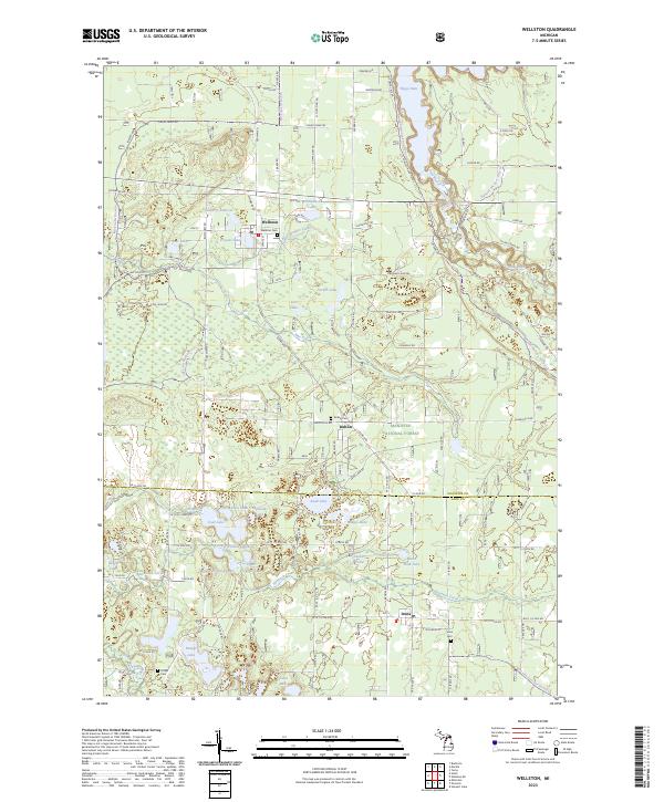 Wellston, MI — USGS 7.5-minute topo (2023)