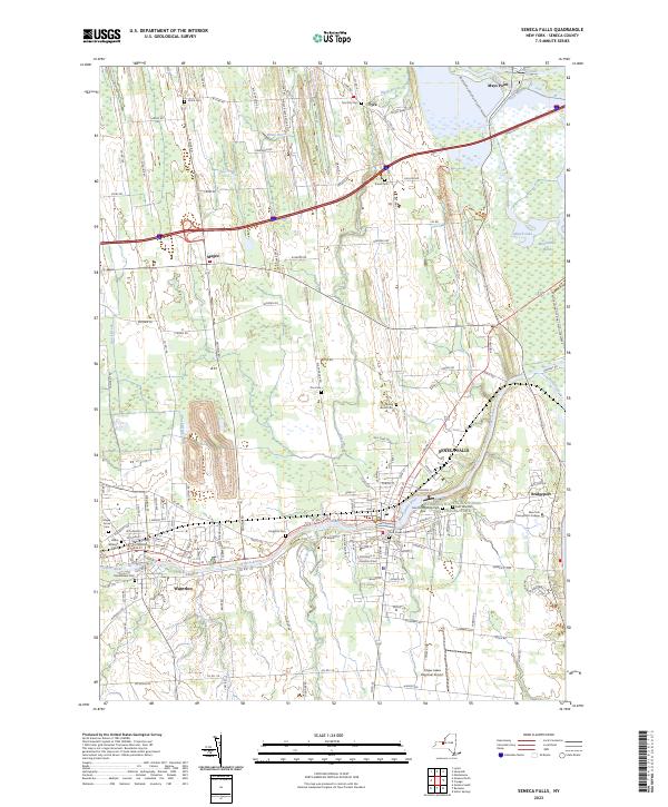 Seneca Falls, NY — USGS 7.5-minute topo (2023)