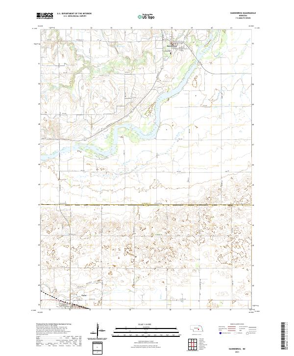 Dannebrog, NE — USGS 7.5-minute topo (2021)