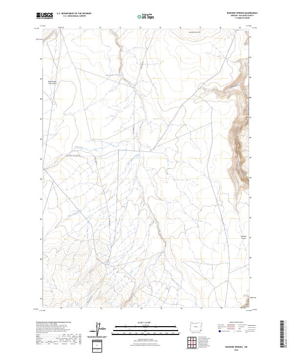 Rawhide Springs, OR — USGS 7.5-minute topo (2024)