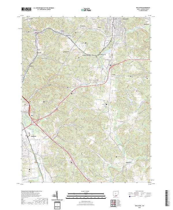Wellston, OH — USGS 7.5-minute topo (2023)