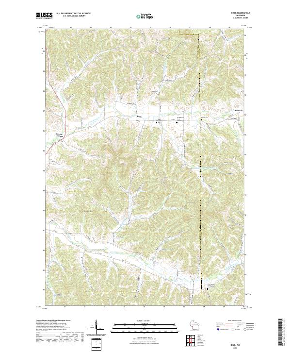 Hegg, WI — USGS 7.5-minute topo (2022)