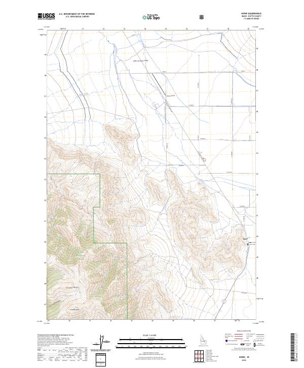 Howe, ID — USGS 7.5-minute topo (2023)