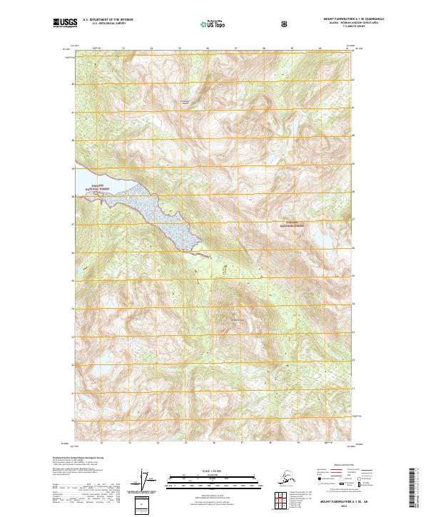 Mount Fairweather A-1 SE, AK — USGS 7.5-minute topo (2021)