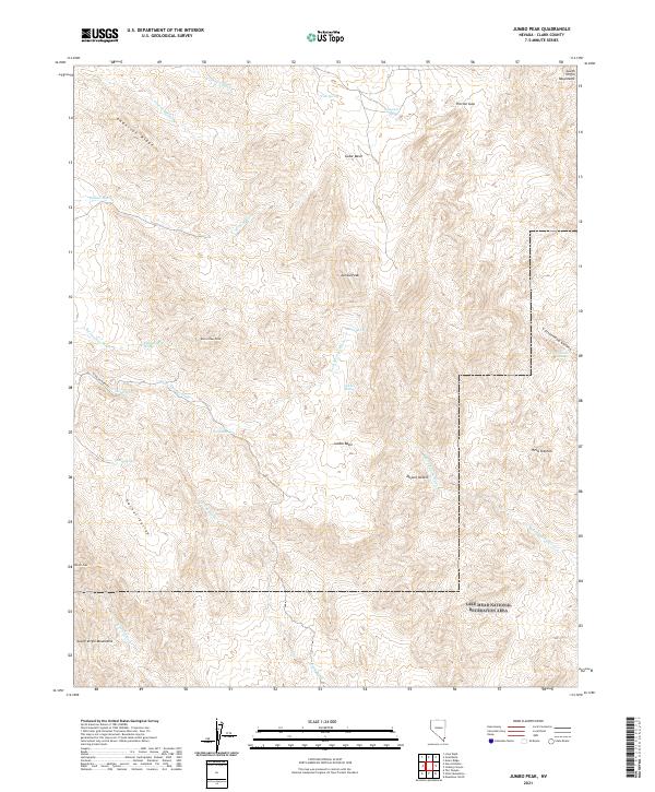 Jumbo Peak, NV — USGS 7.5-minute topo (2021)