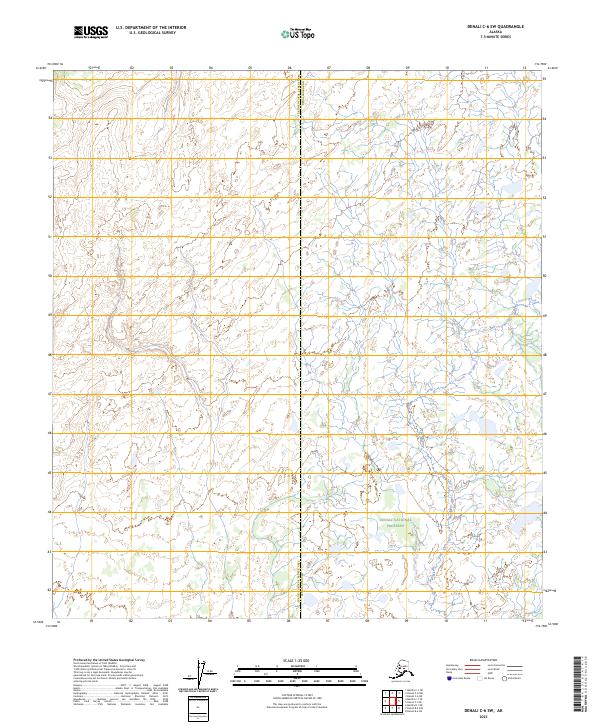 Denali C-6 SW, AK — USGS 7.5-minute topo (2023)