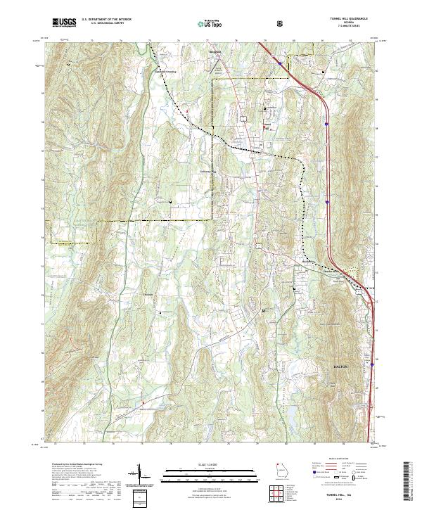 Tunnel Hill, GA — USGS 7.5-minute topo (2024)