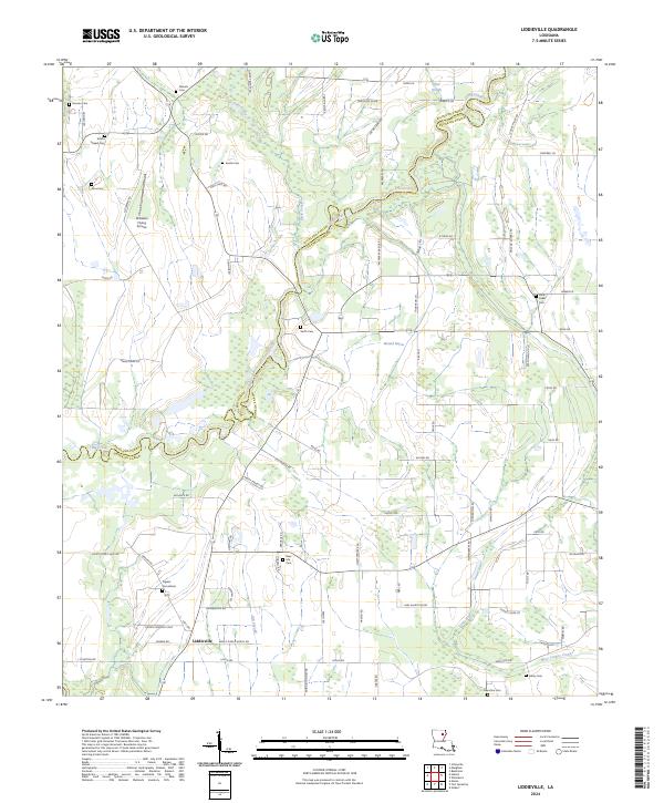Liddieville, LA — USGS 7.5-minute topo (2024)