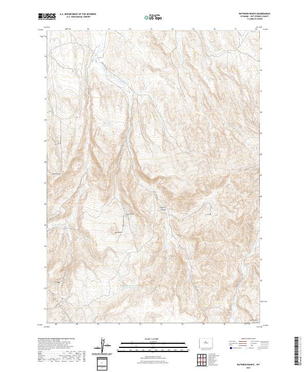 Rathbun Ranch, WY — USGS 7.5-minute topo (2021)