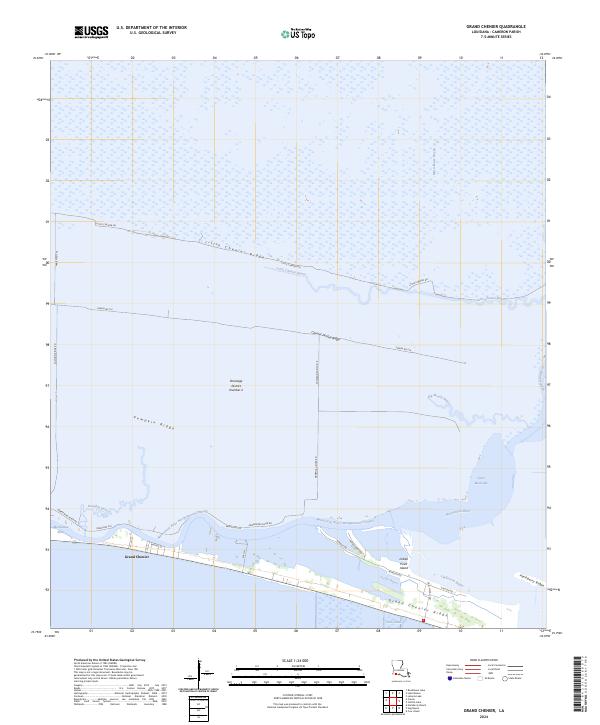 Grand Chenier, LA — USGS 7.5-minute topo (2024)