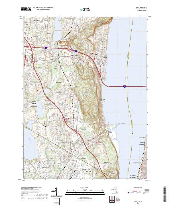 Nyack, NY-NJ — USGS 7.5-minute topo (2023)
