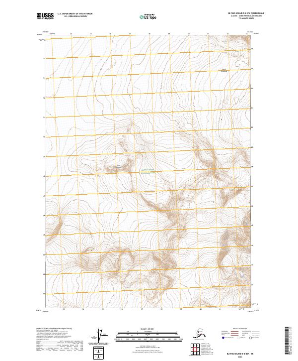 Blying Sound D-8 NW, AK — USGS 7.5-minute topo (2024)