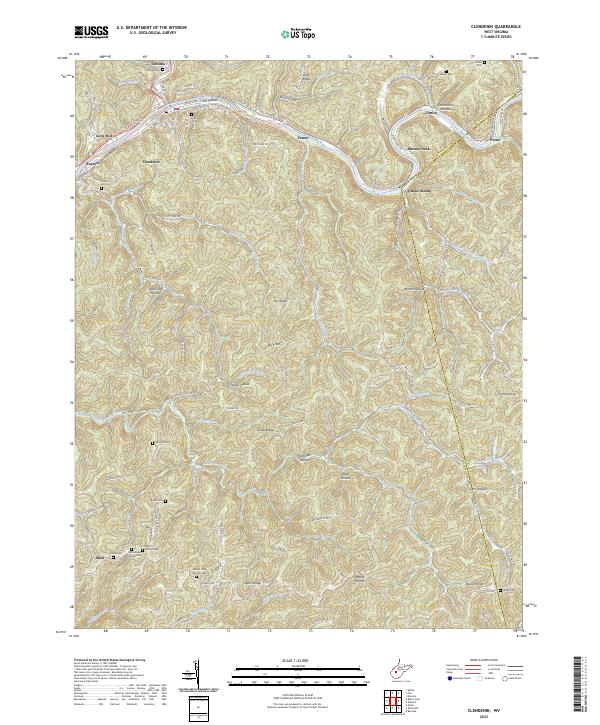 Clendenin, WV — USGS 7.5-minute topo (2023)