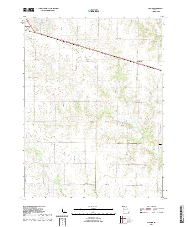 Lentner, MO — USGS 7.5-minute topo (2021)