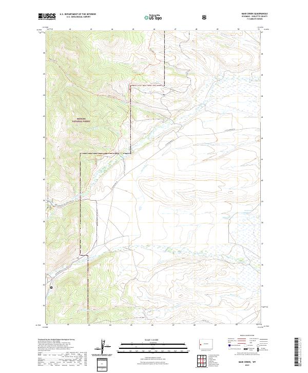 Maki Creek, WY — USGS 7.5-minute topo (2021)