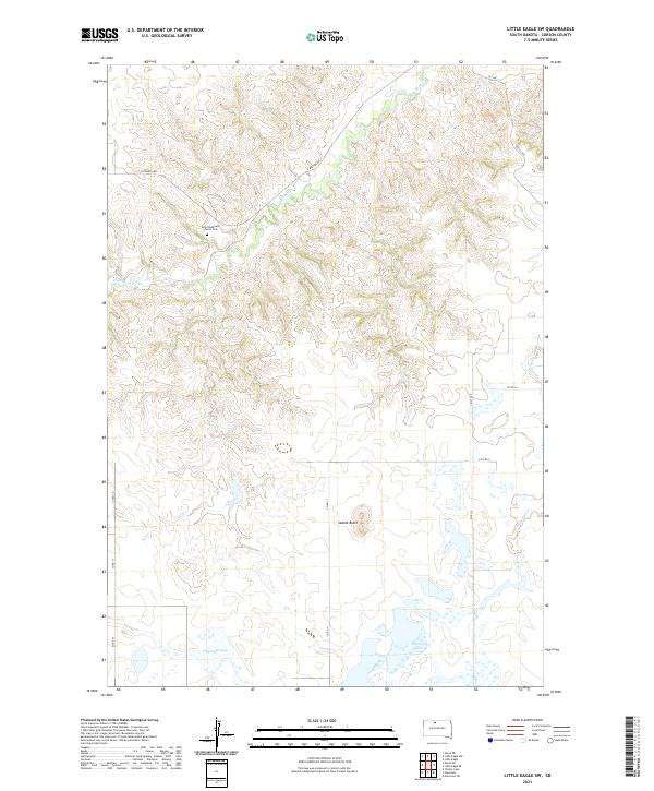 Little Eagle SW, SD — USGS 7.5-minute topo (2021)