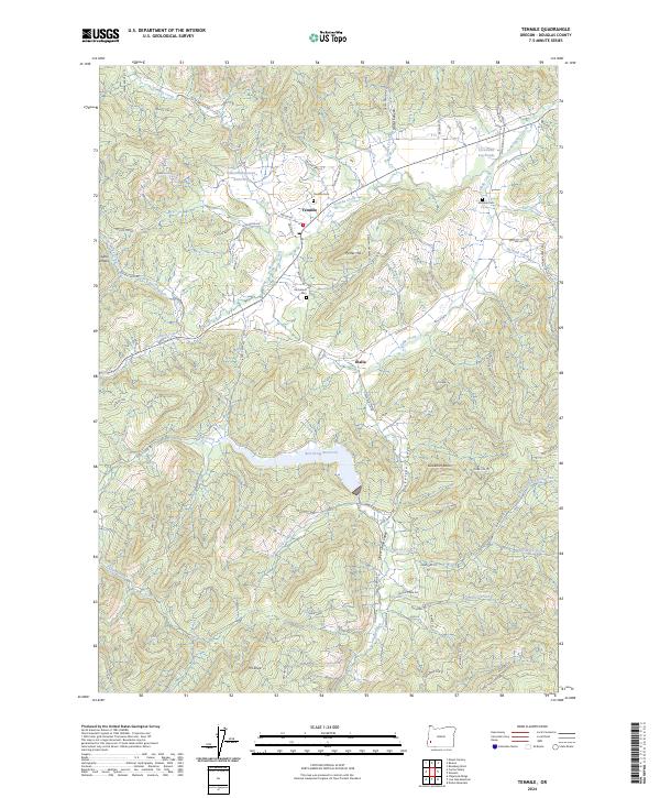 Tenmile, OR — USGS 7.5-minute topo (2024)