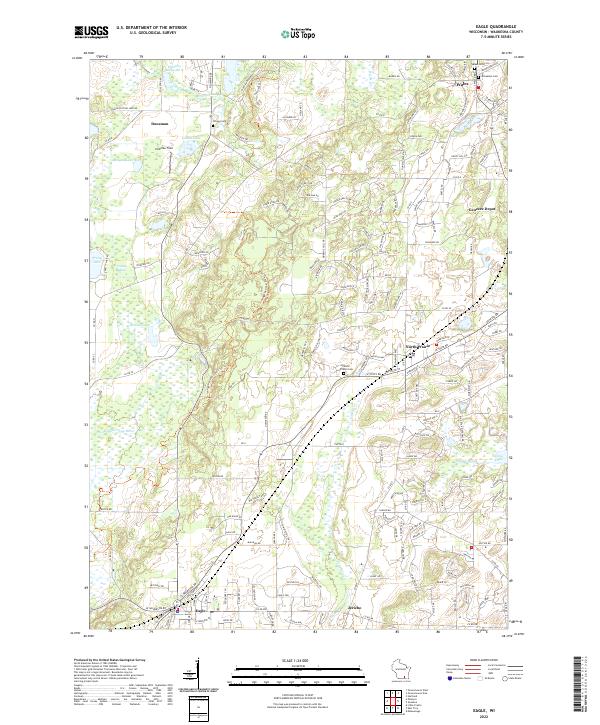 Eagle, WI — USGS 7.5-minute topo (2022)