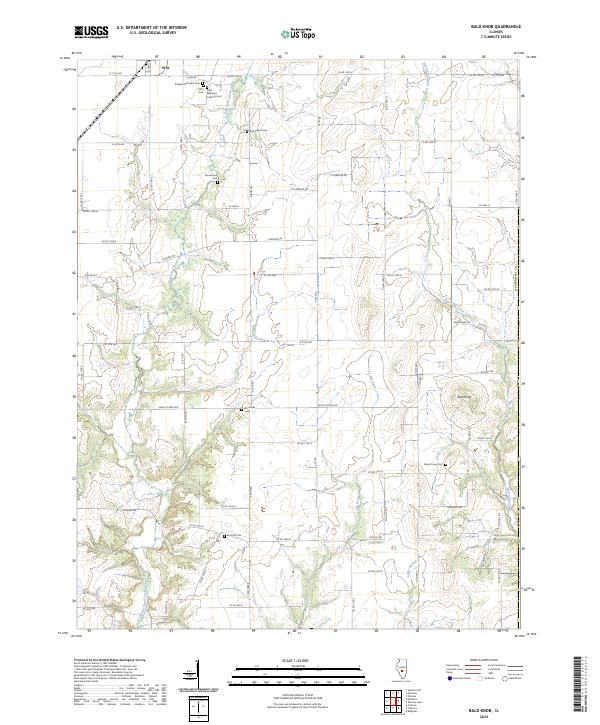 Bald Knob, IL — USGS 7.5-minute topo (2024)