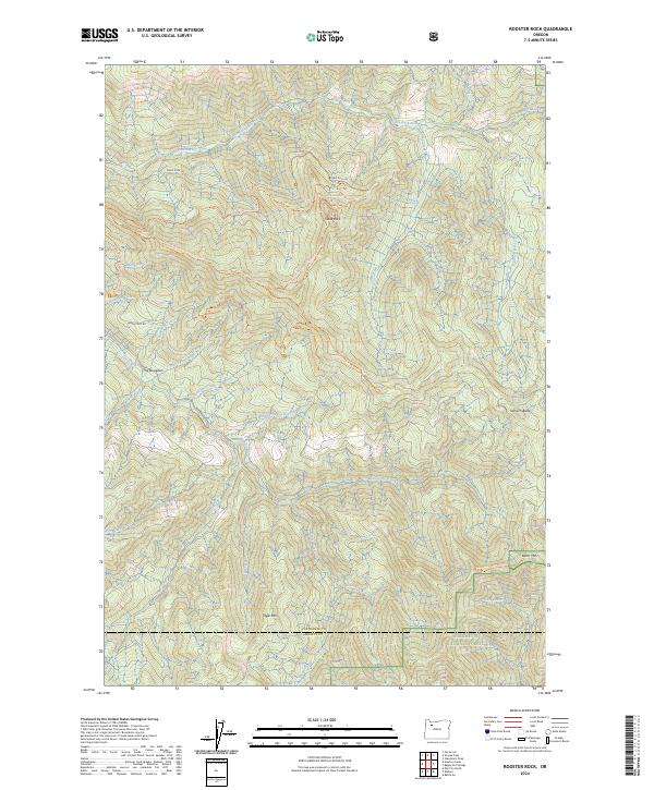 Rooster Rock, OR — USGS 7.5-minute topo (2024)