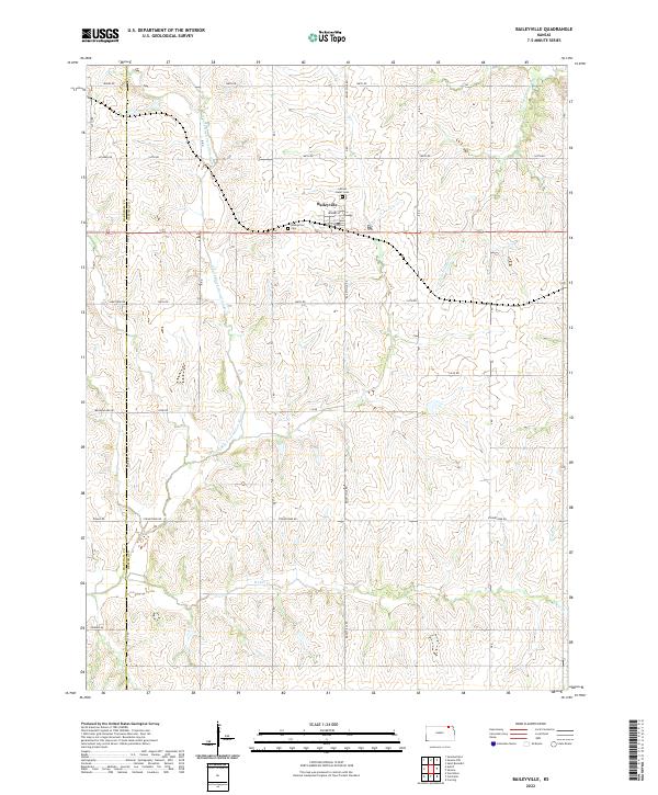Baileyville, KS — USGS 7.5-minute topo (2022)