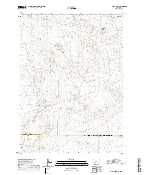 Teakettle Butte, WY — USGS 7.5-minute topo (2021)
